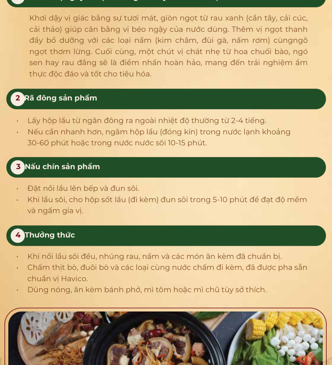 Hướng dẫn nấu lẩu Havico Food